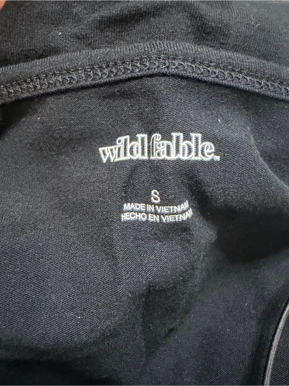 Echo Black Wildfable Logo Tee Size Small Cotton Blend Snap Closure - Picture 5 of 6